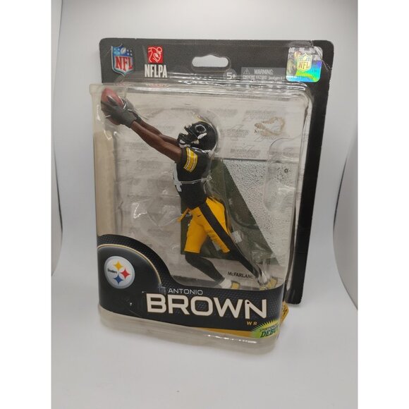 Antonio Brown McFarlane  Series 32 Pittsburgh Steelers Action Figure NFL  2013 - Picture 1 of 12